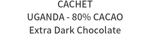CACHET 凱薩 80%烏干達可可豆醇黑巧克力100g