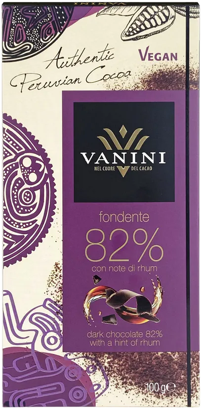 82%醇黑蘭姆酒風味巧克力100g